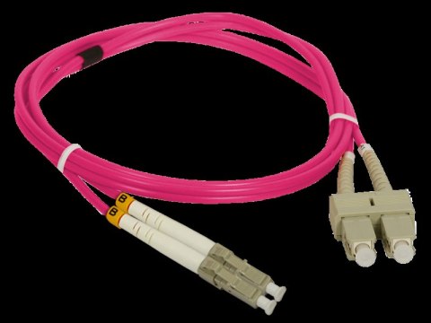 Patch cord MM OM4 LC-SC duplex 50/125 1.0m