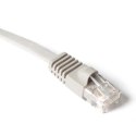 UTP patchcord, Cat.5e, RJ45 M-2m, nieekranowany, płaski, szary, economy