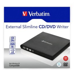 Verbatim 98938, externí CD/DVD mechanika, szybkość CD(24x) DVD (8x) technologie MDISC (tm)