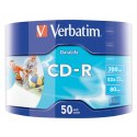 Verbatim CD-R, 43794, Inkjet Printable, 50-pack, 700MB, 50x, 12cm, spindle, do archiwizacji danych