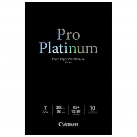 Canon Photo Paper Pro Platinu foto papier połysk biały A3+ 13x19" 300 g/m2 10 szt. PT-101 A3+ atrament