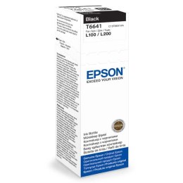 Epson oryginalny ink  tusz C13T66414A  black  70ml  Epson L100  L200  L300