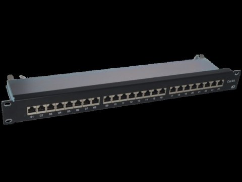 Patch panel STP kat.6A 24 porty LSA 1U