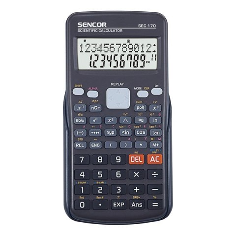 Sencor Kalkulator SEC 170, czarna, szkolny, 12 cyfr