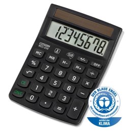 Citizen Kalkulator ECC210, czarna, biurkowy, 8 miejsc, przyjazny dla środowiska, zasilanie solarne