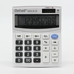 Rebell Kalkulator RE-SDC410 BX, biała, biurkowy, 10 miejsc