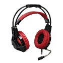 Defender Lester Gaming Headset słuchawki z mikrofonem regulacja głośności czarno-czerwona 2.0 2x 3.5 mm jack + USB 50 mm p