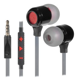 Defender Pike słuchawki z mikrofonem regulacja głośności czarna 2.0 douszne 3.5 mm jack