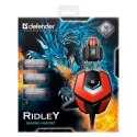 Defender Ridley Gaming Headset słuchawki z mikrofonem regulacja głośności czarno-czerwona 2.0 2x 3.5 mm jack + USB 50 mm p