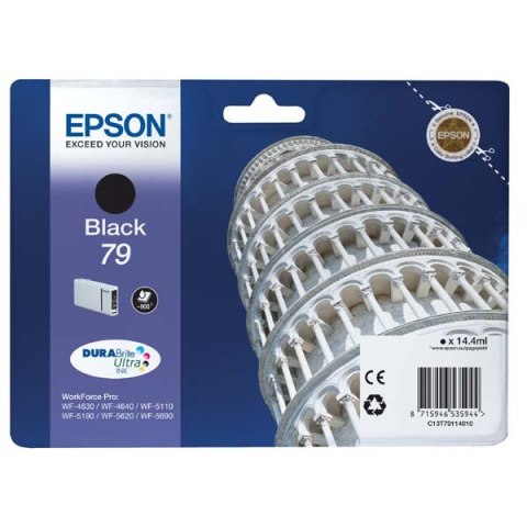 Epson oryginalny ink  tusz C13T79114010  79  L  black  900s  14ml  1szt  Epson WorkForce Pro WF-5620DWF  WF-5110DW  WF-5690DWF