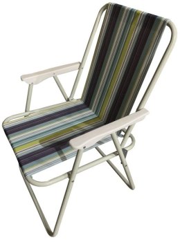 Składane krzesło kempingowe, zielono-szare
