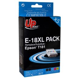 UPrint kompatybilny ink / tusz z C13T181, 18XL, 2xblack/1xcyan/1xmagenta/1xyellow, 2x15+3x10ml, E-18XL PACK, dla Epson Expressio