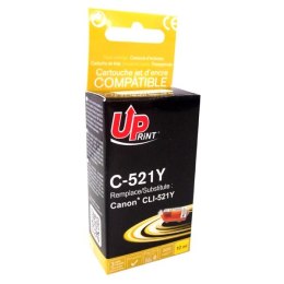 UPrint kompatybilny ink  tusz z CLI521Y yellow 510s 10ml C-521Y dla Canon iP3600 iP4600 MP620 MP630 MP980 z chipem