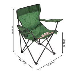 Zestaw 2 rozkładanych krzeseł - zielony