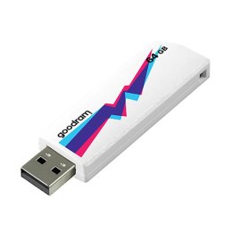 Goodram USB flash disk, 2.0, 64GB, UCL2, biały, UCL2-0640W0R11, wsparcie OS Win 7