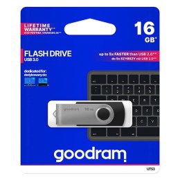 Goodram USB flash disk, 3.0, 16GB, UTS3, czarny, UTS3-0160K0R11