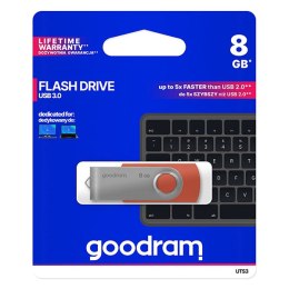 Goodram USB flash disk, 3.0, 8GB, UTS3, czerwony, UTS3-0080R0R11