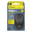 Defender Mysz Patch MS-759, 1000DPI, optyczna, 3kl., 1 scroll, przewodowa USB, czarna, biurowy, kompaktowy