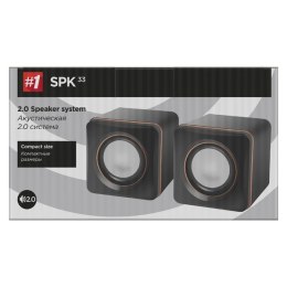 Defender głośniki SPK-33, 2.0, 5W, czarne, kompaktowy rozmiar