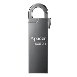 Apacer USB flash disk, 3.1, 16GB, AH15A, srebrny, srebrna, AP16GAH15AA-1, z karabinkiem