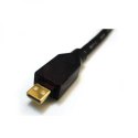 Kabel HDMI M- HDMI (micro) M, High Speed, 2m, pozłacane końcówki, czarna