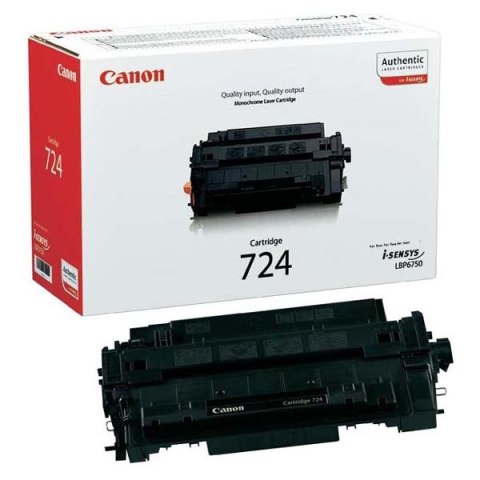 Canon oryginalny toner CRG724, black, 6000s, 3481B002, Canon i-SENSYS LBP-6750dn