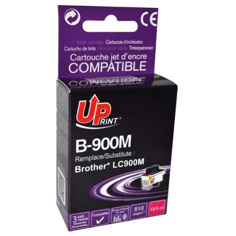 UPrint kompatybilny ink / tusz z LC-900M, magenta, 13,5ml, B-900M, dla Brother DCP-110C, MFC-210C, 410C, 1840C, 3240C, 5440CN