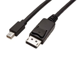 DisplayPort (mini) M- DisplayPort M, miniDP-DP, 1m, czarny