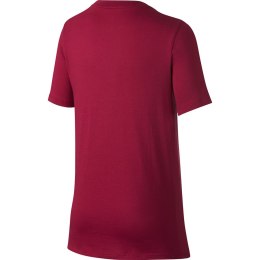 Koszulka dla dzieci Nike FC Barcelona Crest JUNIOR bordowa 859192 620