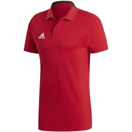 Koszulka męska adidas Condivo 18 Cotton Polo czerwona CF4376