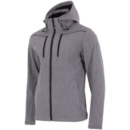 Kurtka męska softshell 4F szary melanż H4L18 SFM003