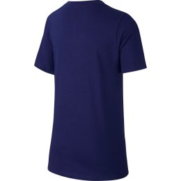 Koszulka Nike B Tee EMB Swoosh JR granatowa AR1910 478