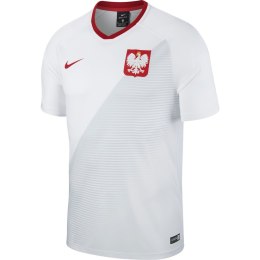 Koszulka męska Nike Polska Breathe Football Top SS Home biała 893891 100