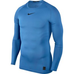 Koszulka męska Nike Pro Top Compression Crew LS jasnoniebieska 838077 412