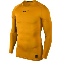 Koszulka męska Nike Pro Top Compression Crew LS żółta 838077 739
