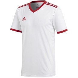 Koszulka męska adidas Tabela 18 Jersey biało-czerwona CE1717
