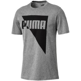 Koszulka męska Puma Brand Graphic Medium Gray szara 851548 03