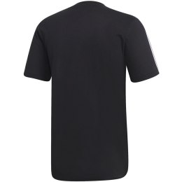 Koszulka męska adidas Essentials 3 Stripes Tee czarna DQ3113