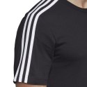 Koszulka męska adidas Essentials 3 Stripes Tee czarna DQ3113