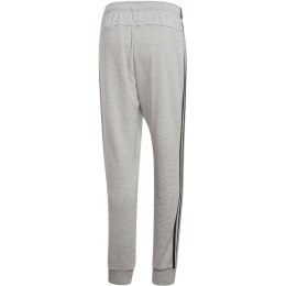 Spodnie męskie adidas Essentials 3 Stripes Tapered Pant FT Cuffed szare DQ3077