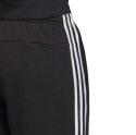 Spodnie męskie adidas Essentials 3 Stripes Tapered Pant FT Cuffed czarne DU0468