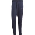 Spodnie męskie adidas Essentials 3 Stripes Tapered Pant FT Cuffed granatowe DU0478