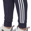 Spodnie męskie adidas Essentials 3 Stripes Tapered Pant FT Cuffed granatowe DU0478