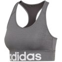 Stanik adidas D2M Logo Bra szary DY4071