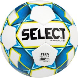 Piłka nożna Select Numero 10 FIFA 5 2019 biało-niebiesko-żółta 15007