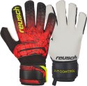 Rękawice bramkarskie Reusch Fit Control RG Open Cuff Junior czerwono-czarne 3972615 705