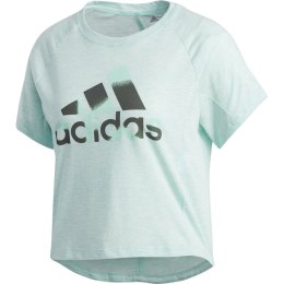 Koszulka damska adidas Boxy Bos Tee miętowa DU3469