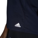 Koszulka damska adidas Run 3 Stripes Tee W granatowa DX2019