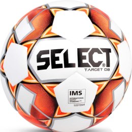 Piłka nożna Select Target DB IMS 5 biało pomarańczowa 15822
