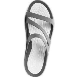 Crocs Swiftwater Sandal W szaro białe 203998 06X